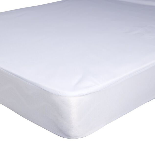Protège-matelas anti-punaises jersey 160x200x25cm polyester blanc